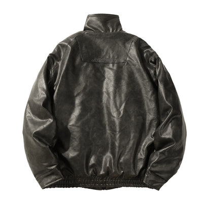 Abrigo de Cuero PU Acolchado para Hombre - Estilo Rock Impermeable Invierno - Image 3