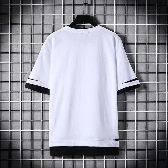 Playera Holgada Hip-Hop de Manga Corta para Hombre