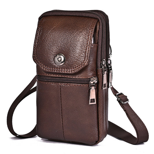 Bolsa de Cintura de Cuero Multifuncional para Hombre - Estilo Outdoor - Image 2