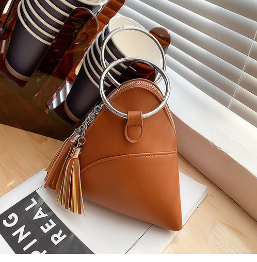 Bolso de Mano Texturizado con Borla para Mujer - Image 11