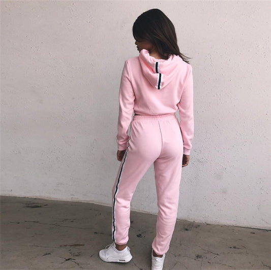 Conjunto Deportivo de Algodón con Sudadera Capucha y Pantalón Recto - Personalizable con Logo - Image 2
