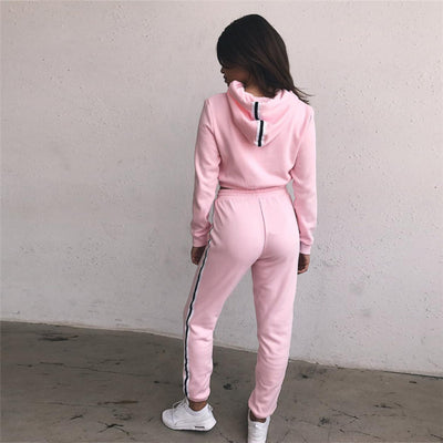 Conjunto Deportivo de Algodón con Sudadera Capucha y Pantalón Recto - Personalizable con Logo - Image 2