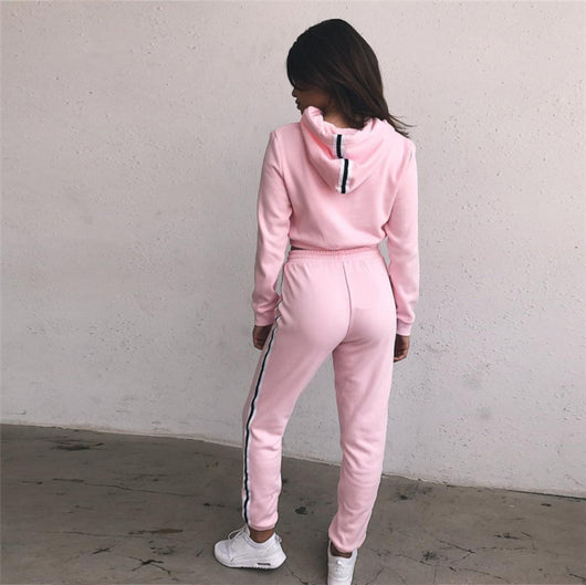 Conjunto Deportivo de Algodón con Sudadera Capucha y Pantalón Recto - Personalizable con Logo - Image 2