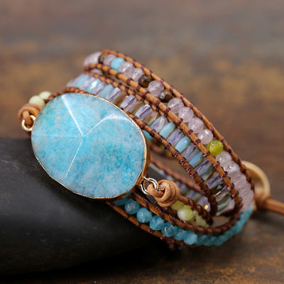 Pulsera de Cuentas Tianhe Piedra Natural Retro - Image 4