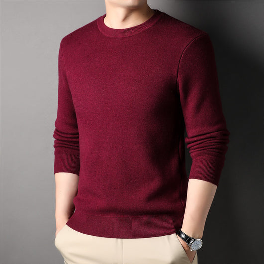 Suéter Tejido Slim Fit para Hombre - Diseño Ejecutivo Cuello Redondo Otoño - Image 8