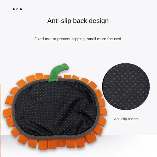 Tapete Olfativo para Perros Diseño Calabaza - Enriquecimiento Mental y Control de Velocidad - Image 3