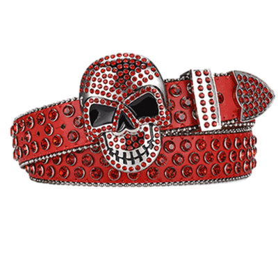 Cinturón con Hebilla Calavera y Detalles de Cristales - Image 6