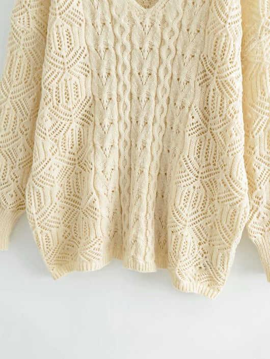 Suéter Calado Otoño Suelto para Mujer Casual - Image 10