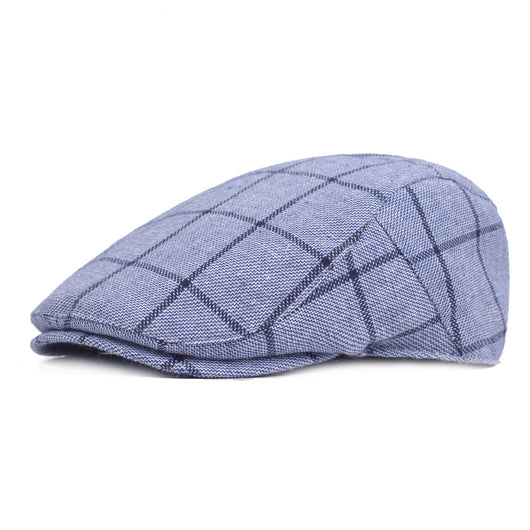 Gorra de Cuadros Estilo College en Algodón para Hombre - Image 16
