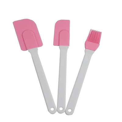 Set de 3 Espátulas de Silicona para Repostería y Cocina