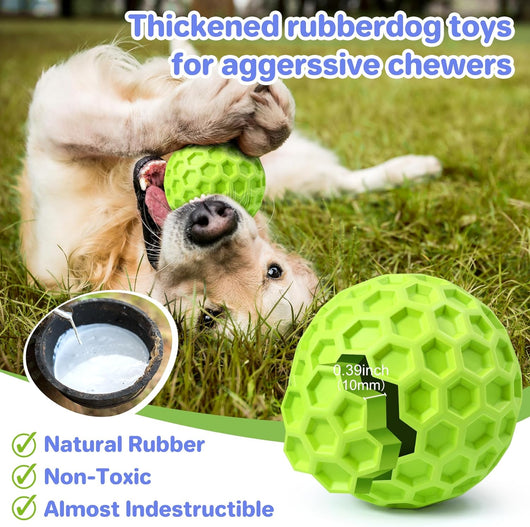 Pelota Masticable Indestructible para Perros Grandes - Juguete Interactivo Antiansied con Sonido - Image 10