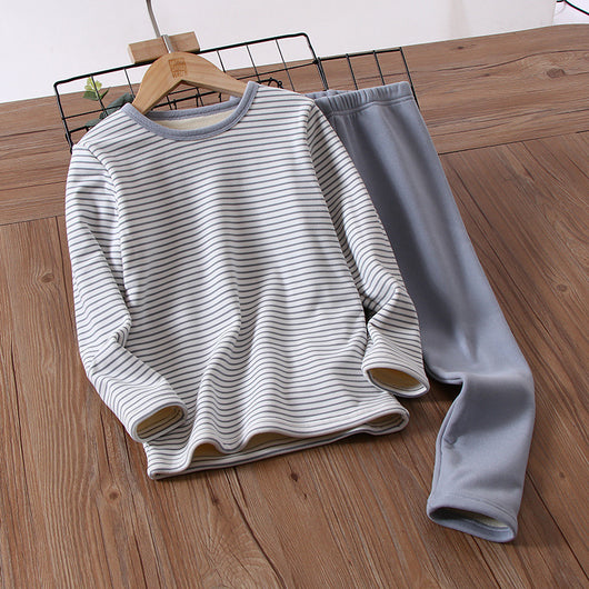 Conjunto de Ropa Térmica Infantil Simple Plus en Terciopelo - Image 11