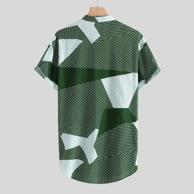 Camisa Casual Hawaii Hombre Cuello Mao Verano Transpirable - Image 2