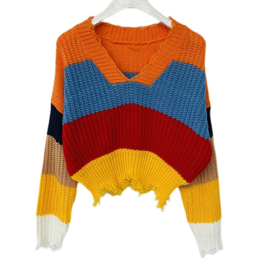 Cardigan Holgado Estilo Universitario para Mujer - Image 95