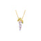 Wisteria Flower Ear Stud Necklace Special Interest Light Luxury Accessories Necklace