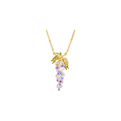 Collar con Aretes de Flor de Glicina - Accesorios de Lujo Minimalista - Image 10