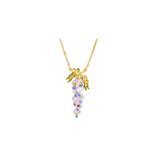 Collar con Aretes de Flor de Glicina - Accesorios de Lujo Minimalista - Image 10
