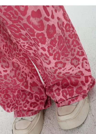 Pantalones Jeans Mujer Estampado Leopardo Corte Recto Holgado - Image 25