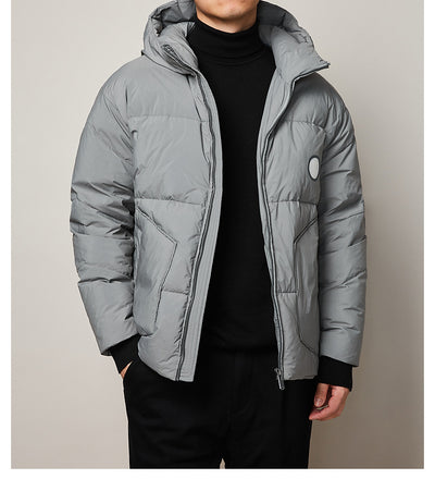 Parka Impermeable Ligera con Capucha para Hombre - Abrigo Térmico Invierno - Image 17