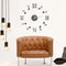 Reloj de Pared Espejo Acrílico Efecto Retro con Números Romanos