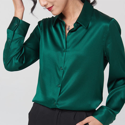 Camisa de Seda de Manga Larga Premium - Image 9
