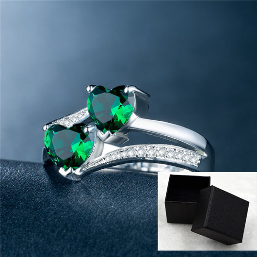 Anillos de Cobre Chapados en Platino con Circonitas Brillantes - Image 13