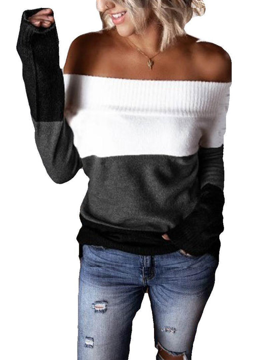 Suéter para Dama con Costuras Tricolores - Nueva Colección Otoño Invierno