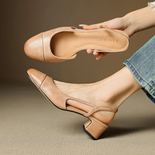 Sandalias Romanas Retro Francesas con Punta Abierta