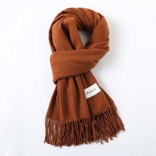 Pashmina Elegante con Borlas - Abrigo Artificial Cashmere Suave y Cálido - Image 25