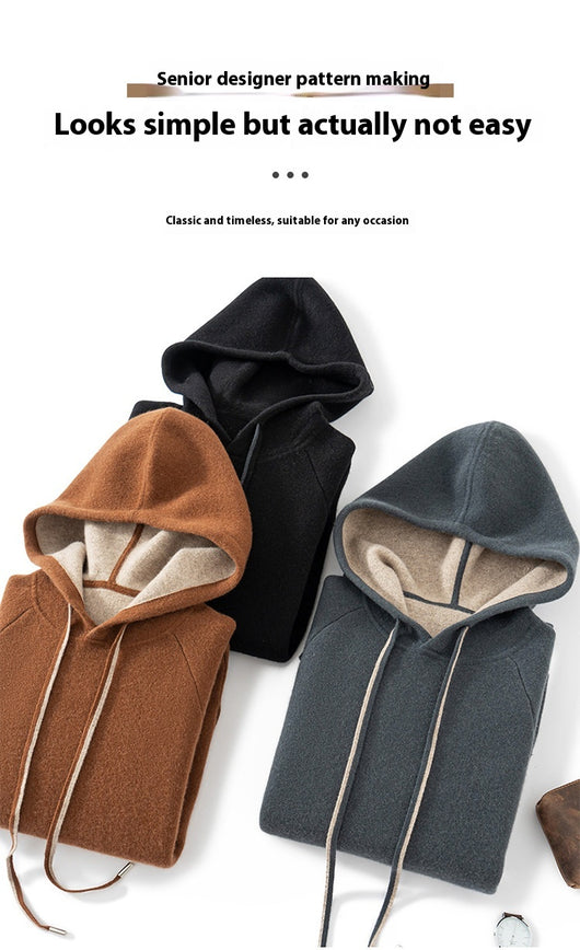 Suéter Deportivo de Cachemira Pura para Hombre - Otoño Invierno - Image 16