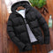 Chaqueta Acolchada de Puro Algodón con Capucha para Hombre