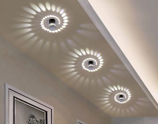 Lámpara LED Espiral Moderna para Pared - Luz Colorida para Bares y Espacios Interiores - Image 3