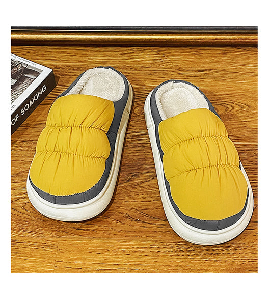 Pantuflas de Dos Colores para Hombre con Felpa Suave - Image 7