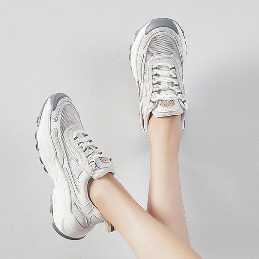 Tenis Gruesos Coreanos para Mujer - Sneakers Versátiles con Plataforma Gruesa - Image 5