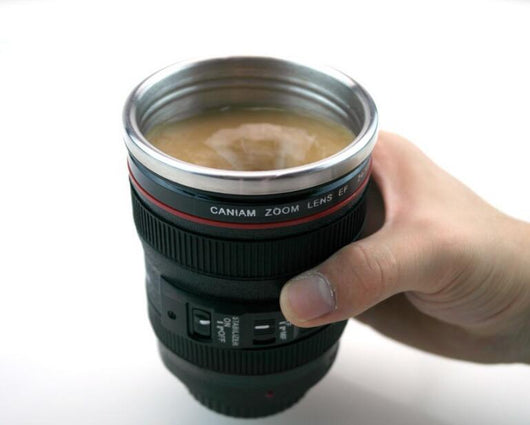 Taza Mezcladora Automática con Diseño de Lente de Cámara - 300ml Acero Inoxidable - Image 10
