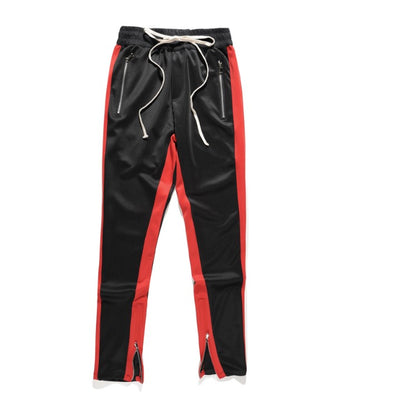Pantalones Casuales Retro con Rayas de Color y Cierre Interno - Image 12