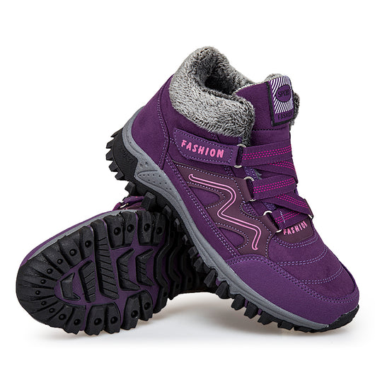 Zapatos de Algodón para Mujer con Forro de Terciopelo Cálido para la Nieve - Image 23