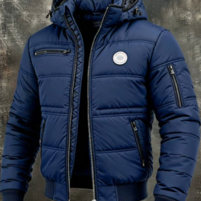 Chaqueta Acolchada de Algodón Casual para Hombre