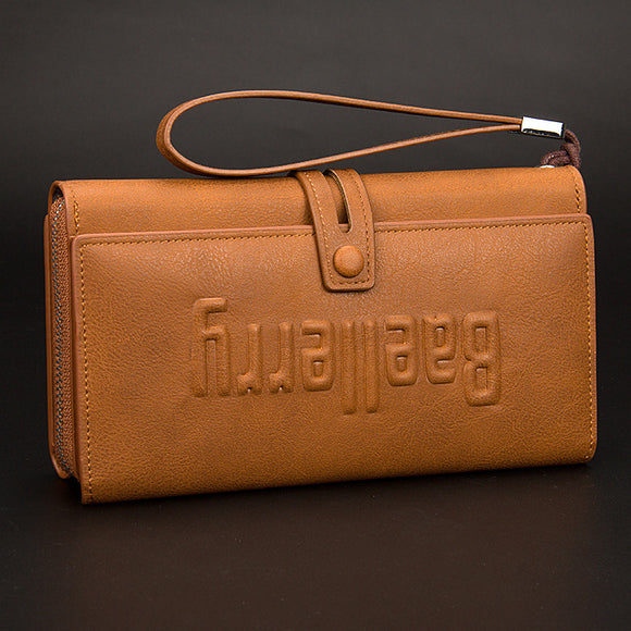 Cartera Multifuncional Baellerry Europe - Billetera Ejecutiva para Hombre de Gran Capacidad