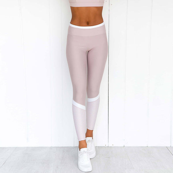 Leggins Deportivos con Estampado y Costuras de Diseño para Yoga y Fitness