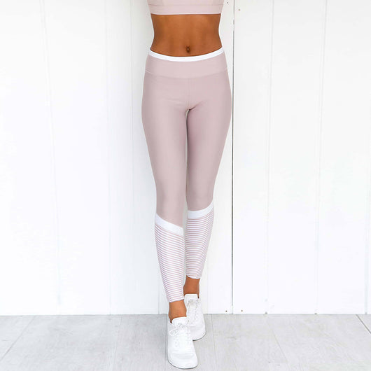 Leggins Deportivos con Estampado y Costuras de Diseño para Yoga y Fitness