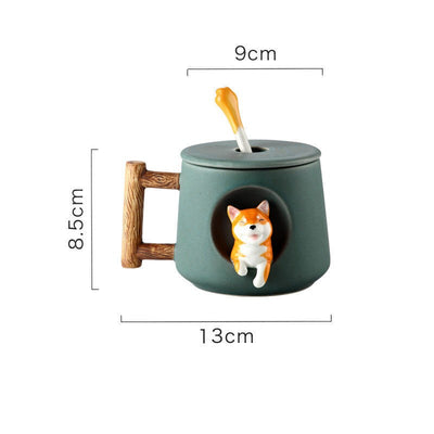 Taza de Cerámica Shiba Inu y Corgi para Parejas - Image 19