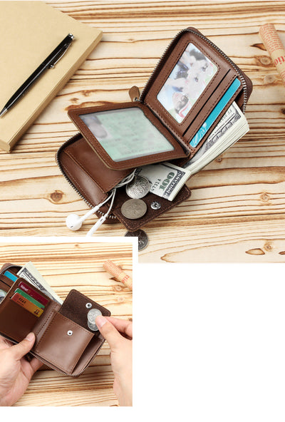 Cartera Horizontal Retro Multifuncional para Hombre - Image 11
