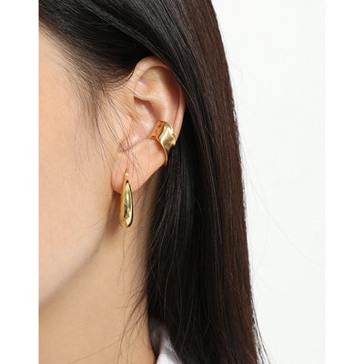 Aretes de Plata Esterlina Irregulares Audaces para Mujer - Image 11