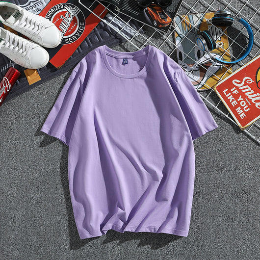 Camiseta Hombre Algodón Puro Manga Corta Suelta Estilo Coreano - Image 22