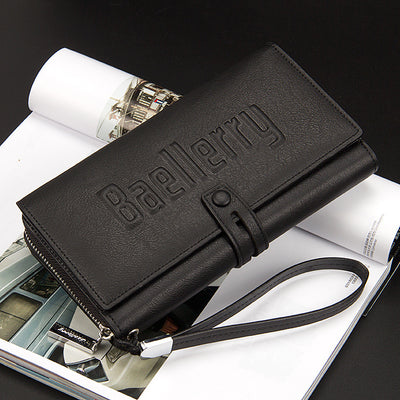 Cartera Multifuncional Baellerry Europe - Billetera Ejecutiva para Hombre de Gran Capacidad