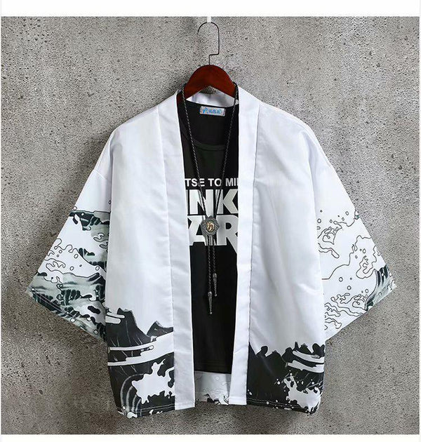 Cardigan Kimono Ligero de Manga Larga