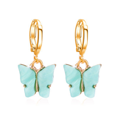 Aretes Mariposa Acrílicos Multicolores para Mujer - Image 4