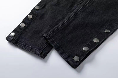 Pantalones Vaqueros Hip Hop Desgastados con Zipper - Image 15