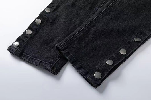 Pantalones Vaqueros Hip Hop Desgastados con Zipper - Image 15